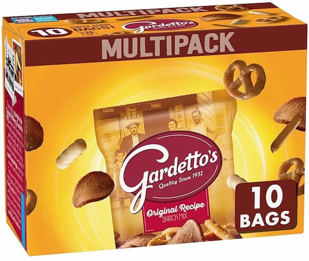 Gardetto's Snack Mix, Original Recipe, Multipack Snack Bags, 1.75 oz, 10 ct